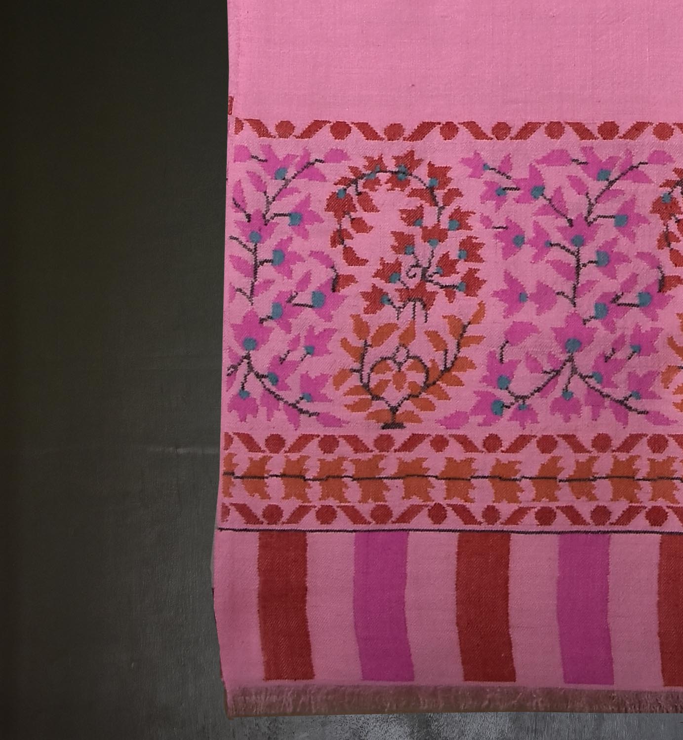 Blush Reverie | Kani Pashmina Shawl - Image 4